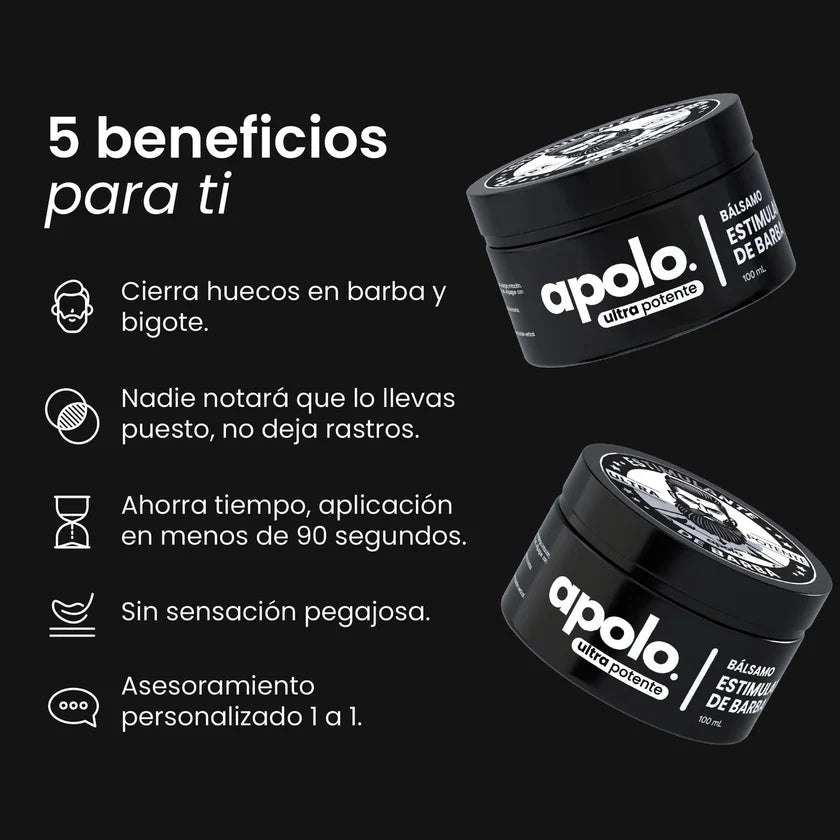 Crema para Crecimiento de Barba Apolo