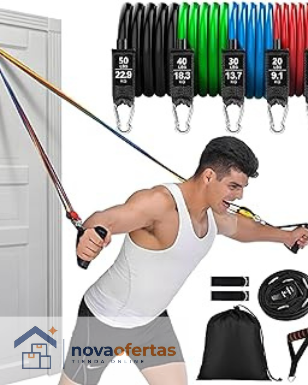 banda resistente para hacer ejercicios en casa
